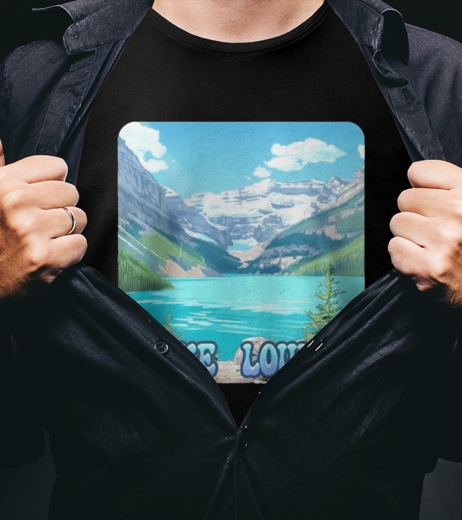 Lake Louise Canada Scenic Mountain Lake View T-Shirt