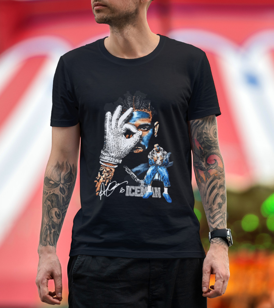 Drake Ice Man Brodie Signature Bling T-Shirt