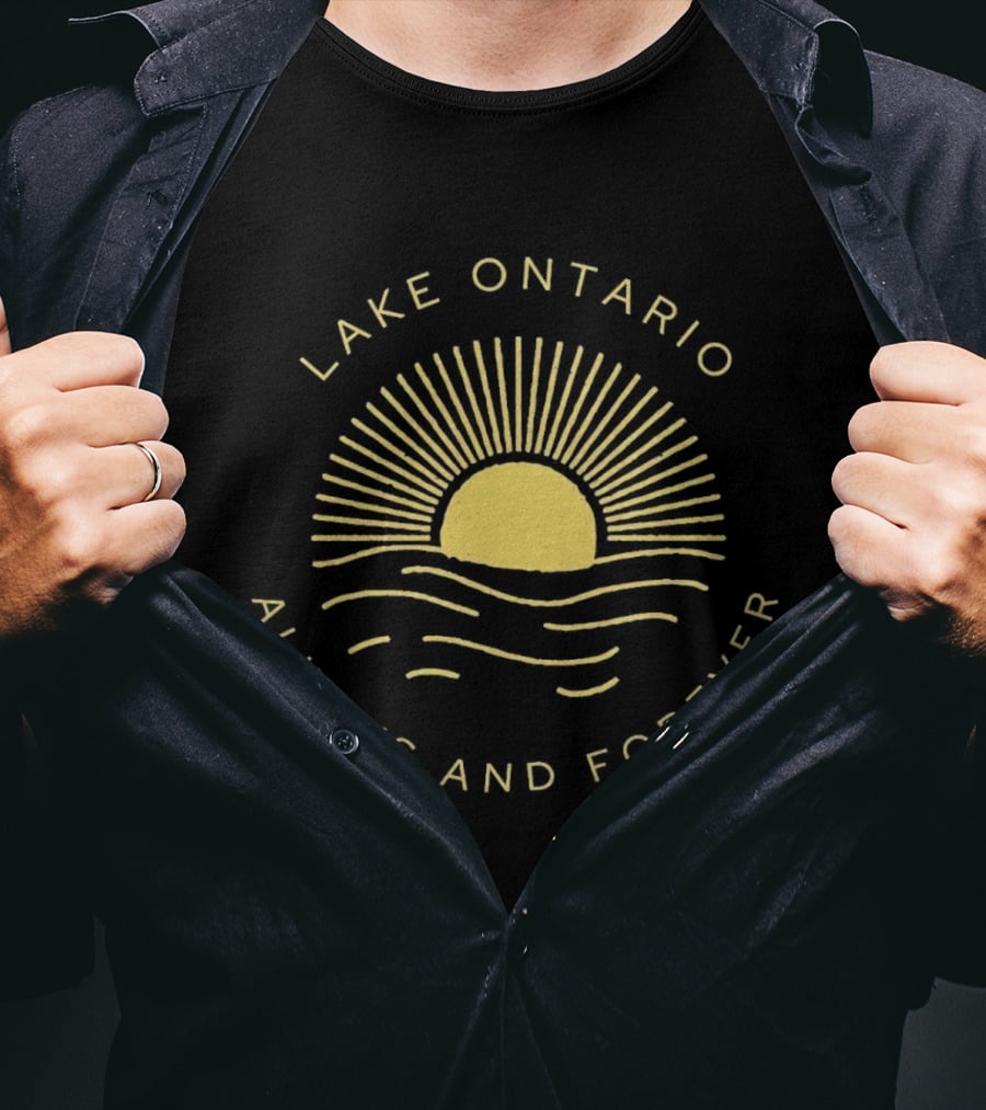 Lake Ontario Sunset Waves Always And Forever T-Shirt