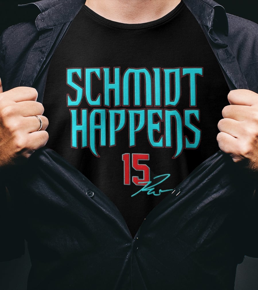 Schmidt Happens 15 Arizona Diamondbacks Ryan Waldschmidt T-Shirt