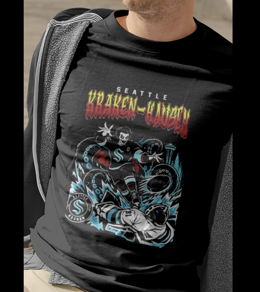 Seattle Kraken Danhausen WWE Friday Night 2026 Hockey Clash T-Shirt