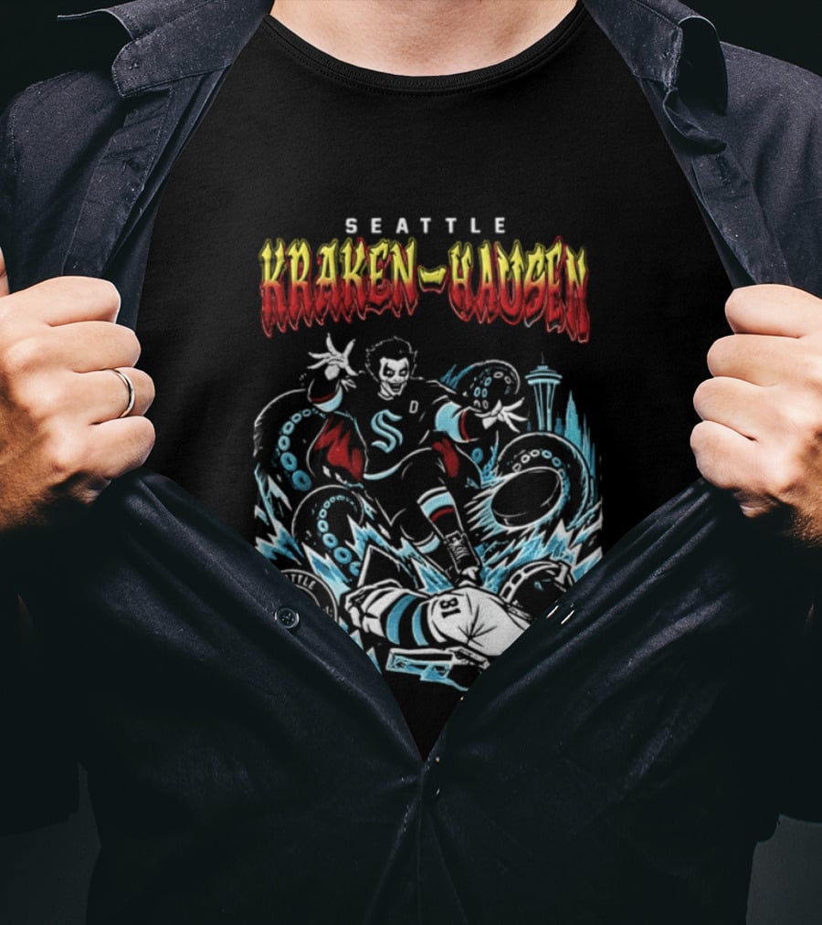 Seattle Kraken Danhausen WWE Friday Night 2026 Hockey Clash T-Shirt