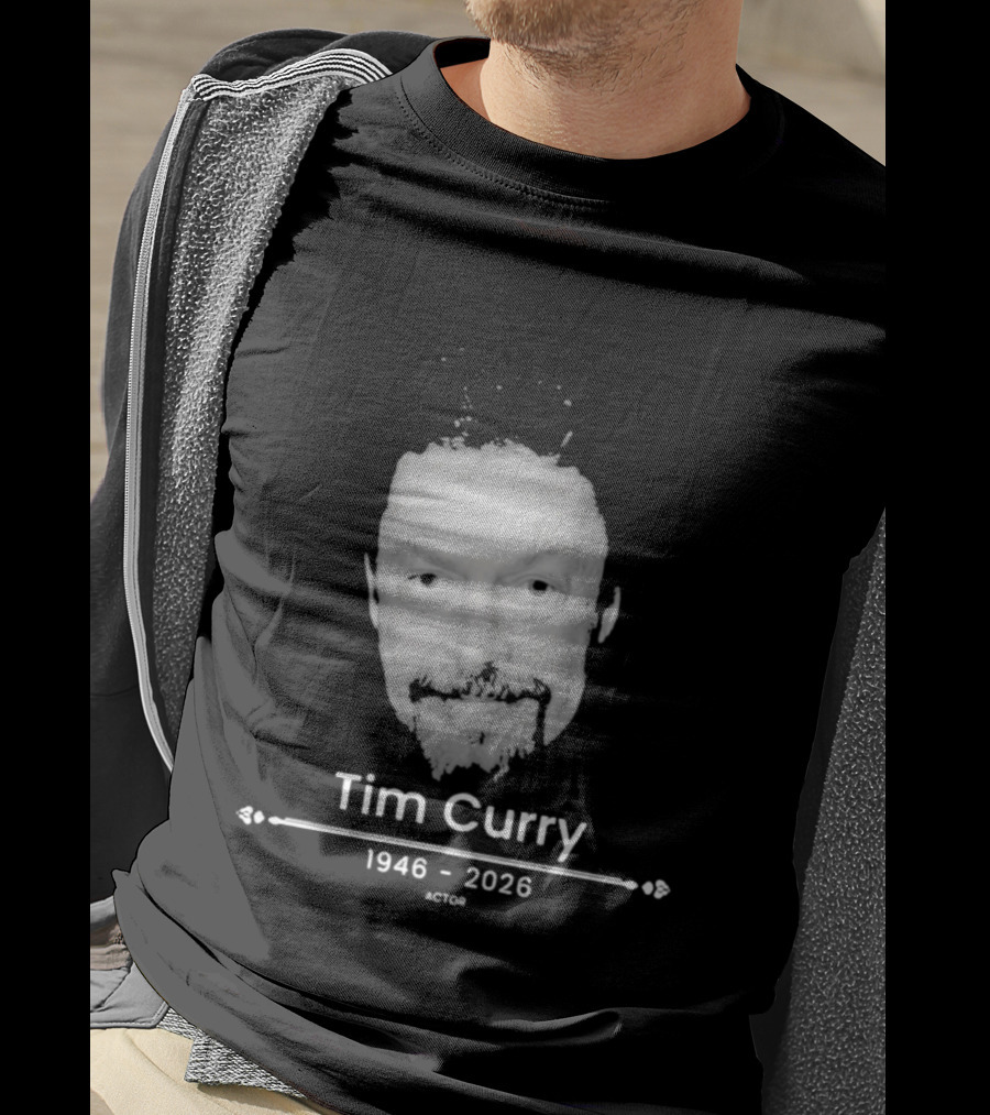 Tim Curry 1946 2026 Actor Face T-Shirt