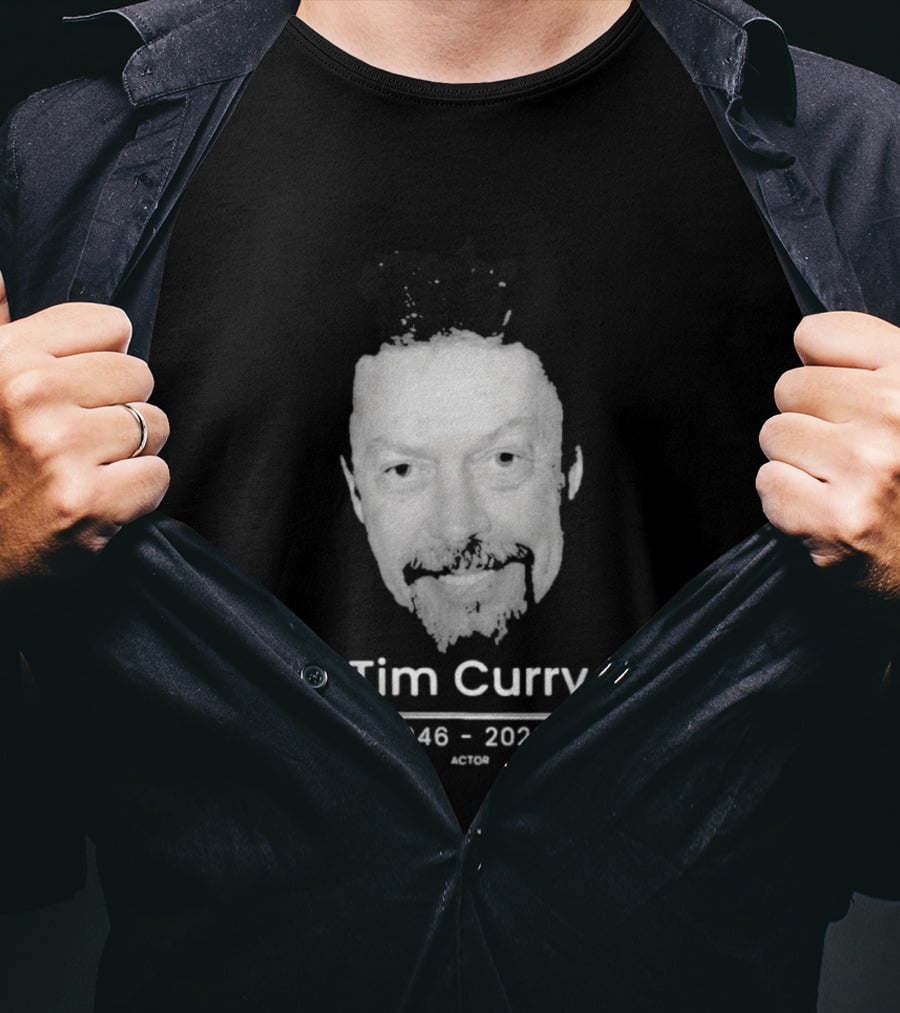 Tim Curry 1946 2026 Actor Face T-Shirt