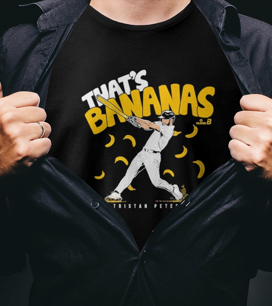Tristan Peters That's Bananas Baseball Hitter With Bananas T-Shirt