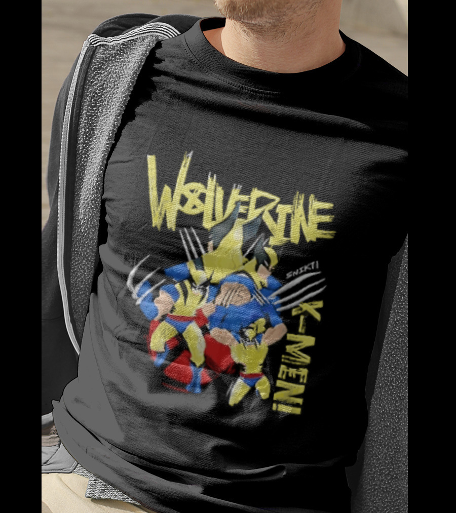 Wolverine Snikt X Men Comic Claws Action T-Shirt