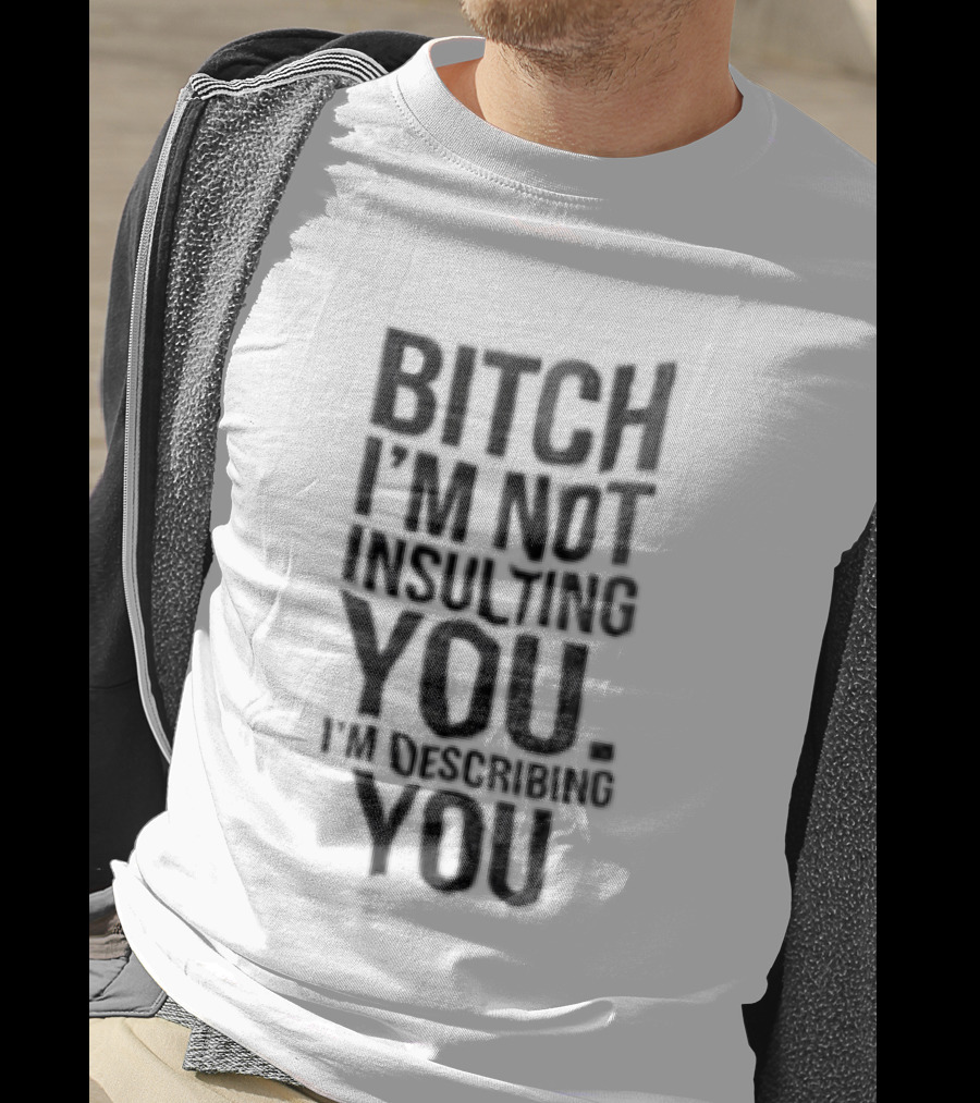 Bitch I'm Not Insulting You I'm Describing You T-Shirt