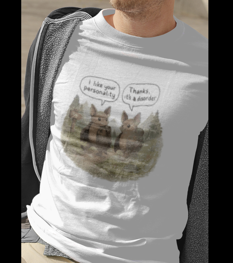 I Like Your Personality Thanks Its A Disorder Cute Bat Hiking Adventure T-Shirt