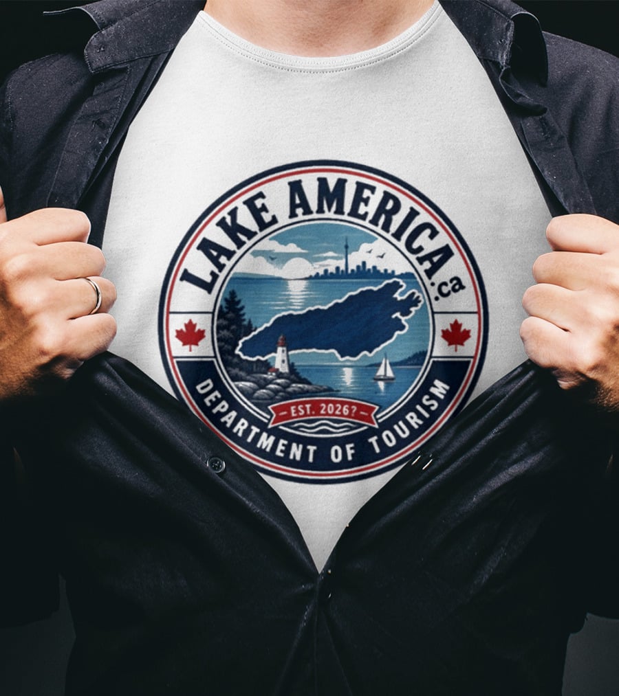 Lake America Department Of Tourism Scenic Adventure Est 2026 T-Shirt