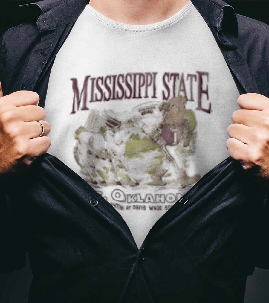 Mississippi State Vs Oklahoma Oct 24Th Davis Wade Stadium Vintage Spirit T-Shirt