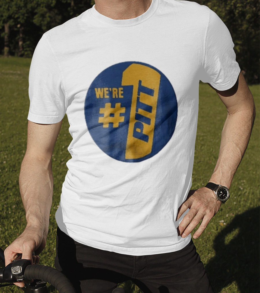 Pittsburgh Panthers Were Number 1 Pitt NCAA Yellow Blue T-Shirt