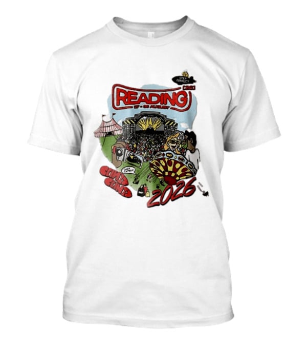 Reading 27 30 August 2026 Bycp Cartoon Crowd Concert Stage Ride Tent T-Shirt