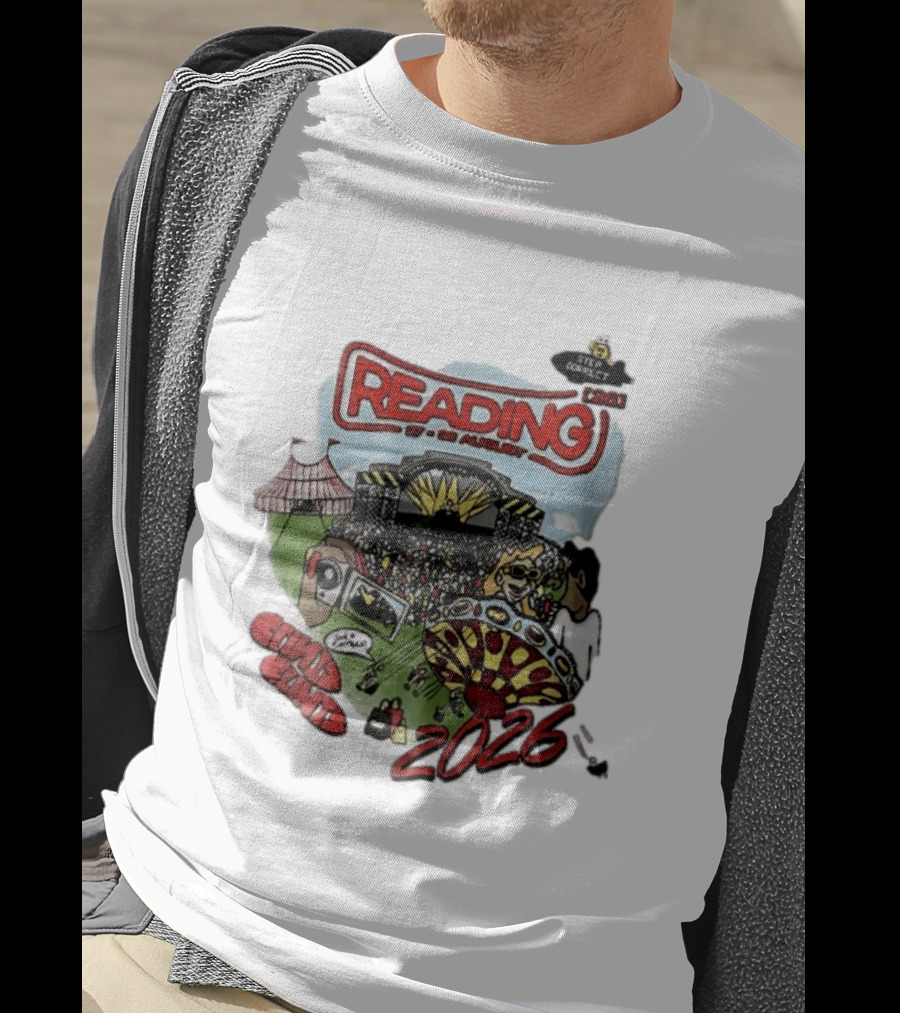 Reading 27 30 August 2026 Bycp Cartoon Crowd Concert Stage Ride Tent T-Shirt