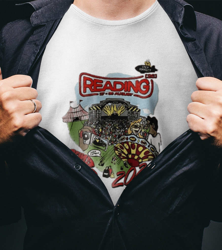 Reading 27 30 August 2026 Bycp Cartoon Crowd Concert Stage Ride Tent T-Shirt