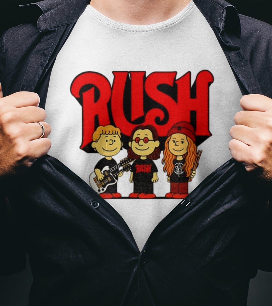 RUSH Band With Anika Nilles Classic Cartoon Characters T-Shirt