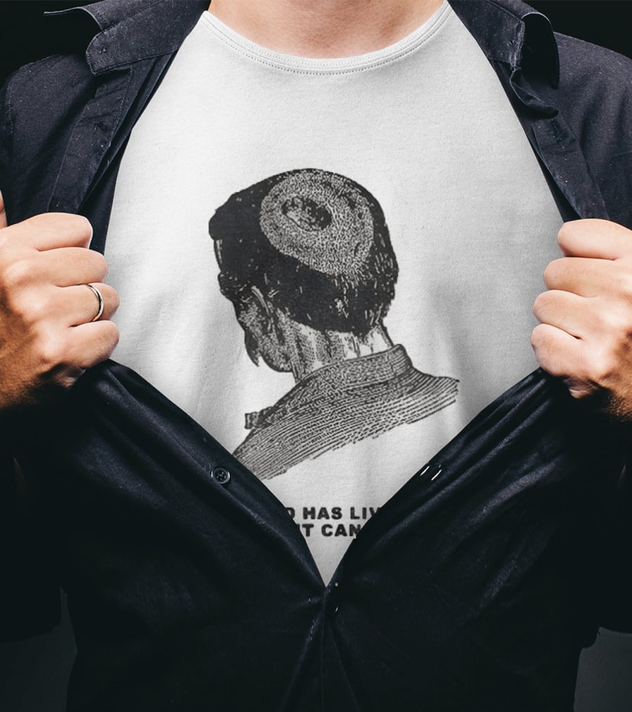 This Head Has Lived More Than It Can Take Vintage Woodcut T-Shirt