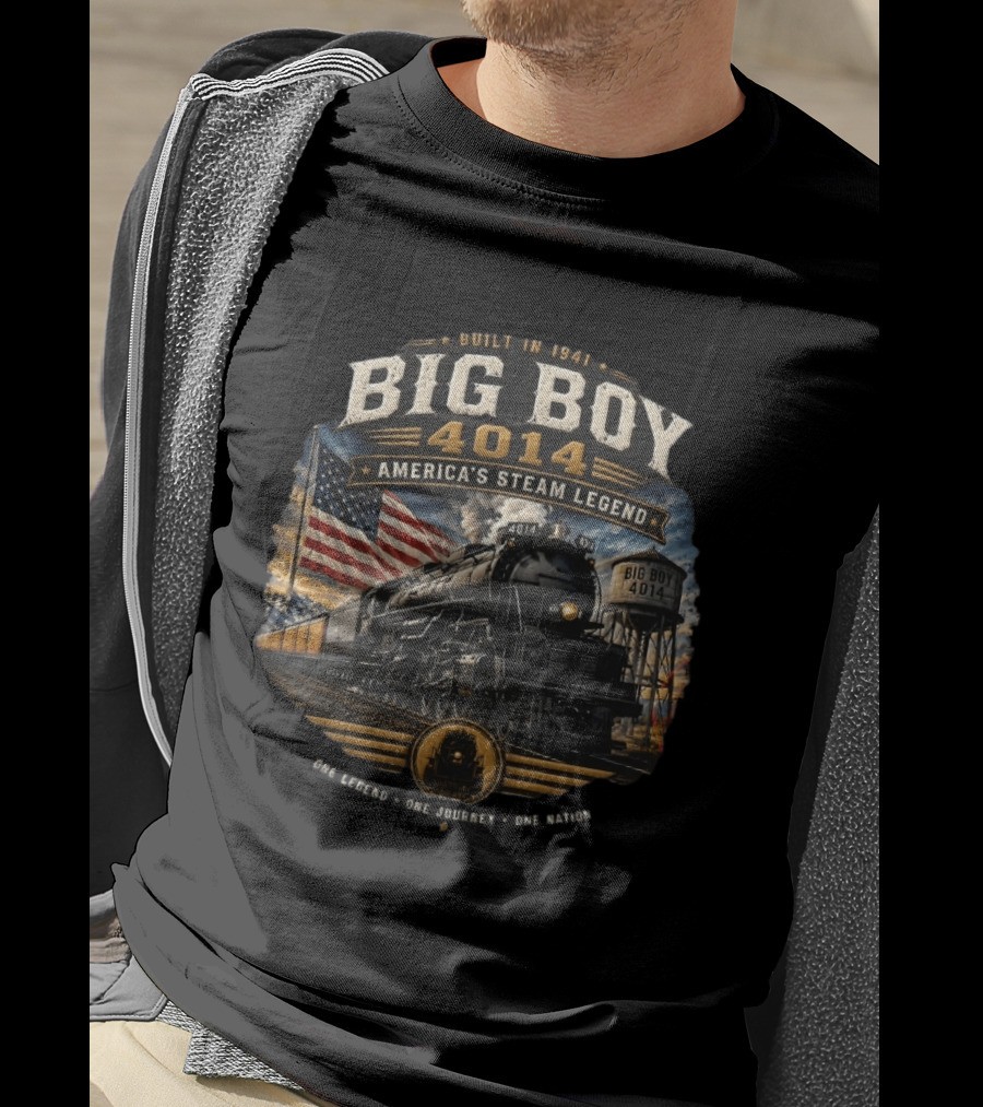 Built In 1941 Big Boy 4014 America's Steam Legend One Legend One Journey One Road T-Shirt