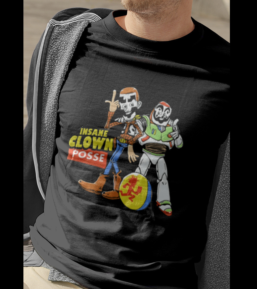 Insane Clown Posse Woody Buzz Lightyear Juggalo Pixar Ball T-Shirt