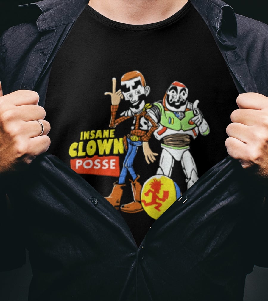 Insane Clown Posse Woody Buzz Lightyear Juggalo Pixar Ball T-Shirt