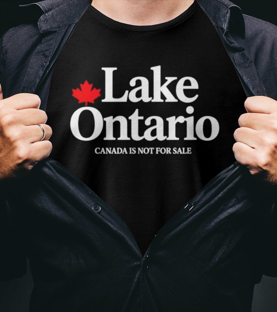 Lake Ontario Canada Is Not For Sale Red Maple Leaf T-Shirt