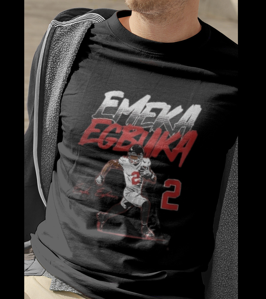 Emeka Egbuka 2 Football Player Running Action Image T-Shirt