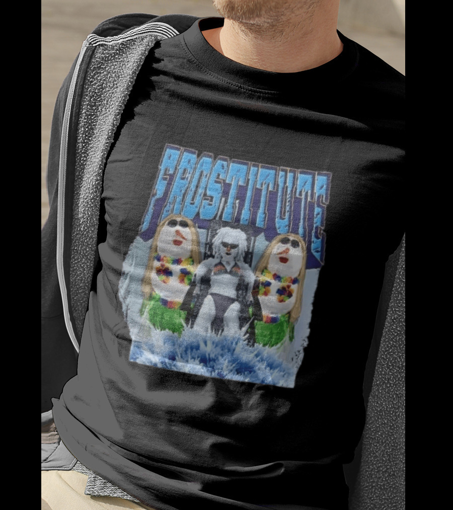 Frostitute Snowmen Bikini Wigs Sunglasses Ice Splash T-Shirt