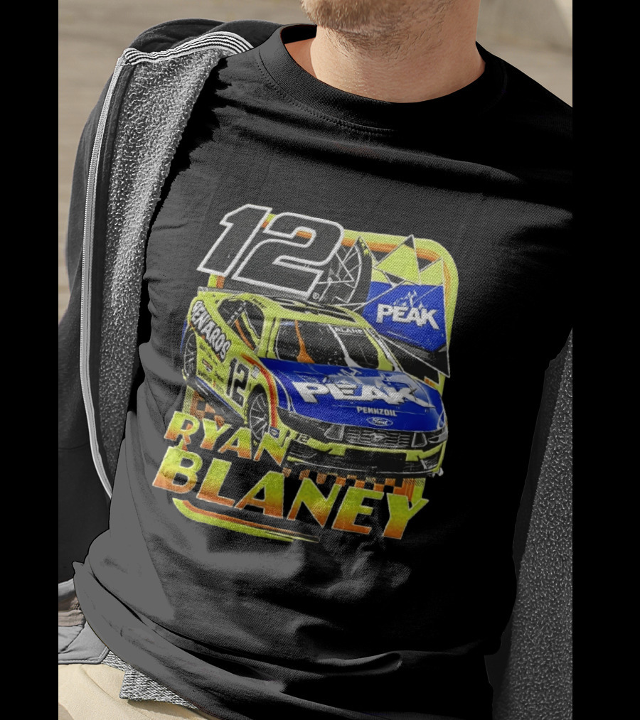 Ryan Blaney 12 Menards Car Peak Racing NASCAR T-Shirt