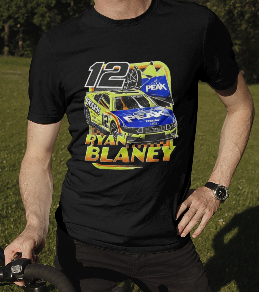 Ryan Blaney 12 Menards Car Peak Racing NASCAR T-Shirt