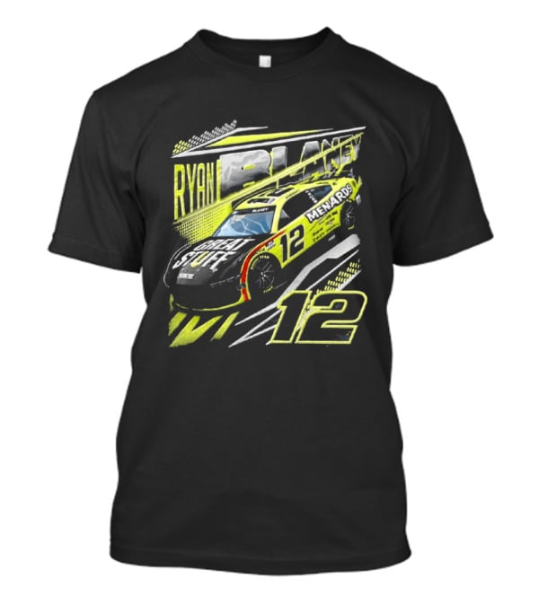 Ryan Blaney Number 12 Menards Great Stuff NASCAR Team Penske T-Shirt