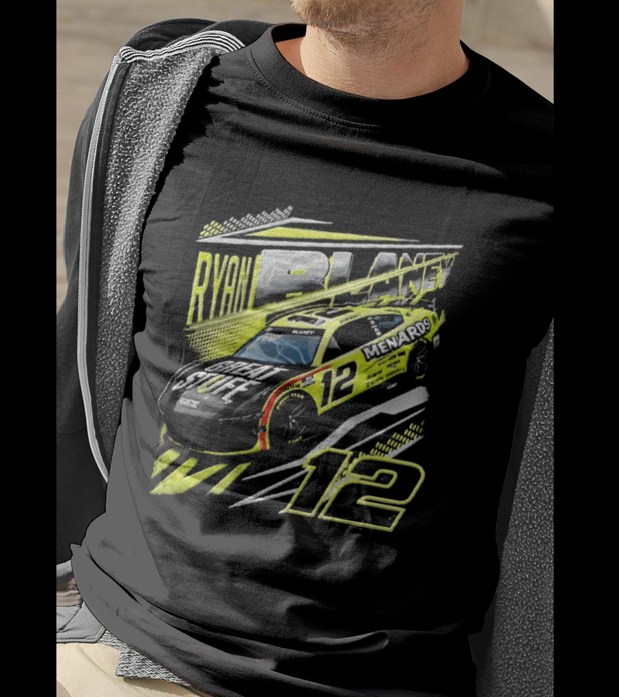 Ryan Blaney Number 12 Menards Great Stuff NASCAR Team Penske T-Shirt