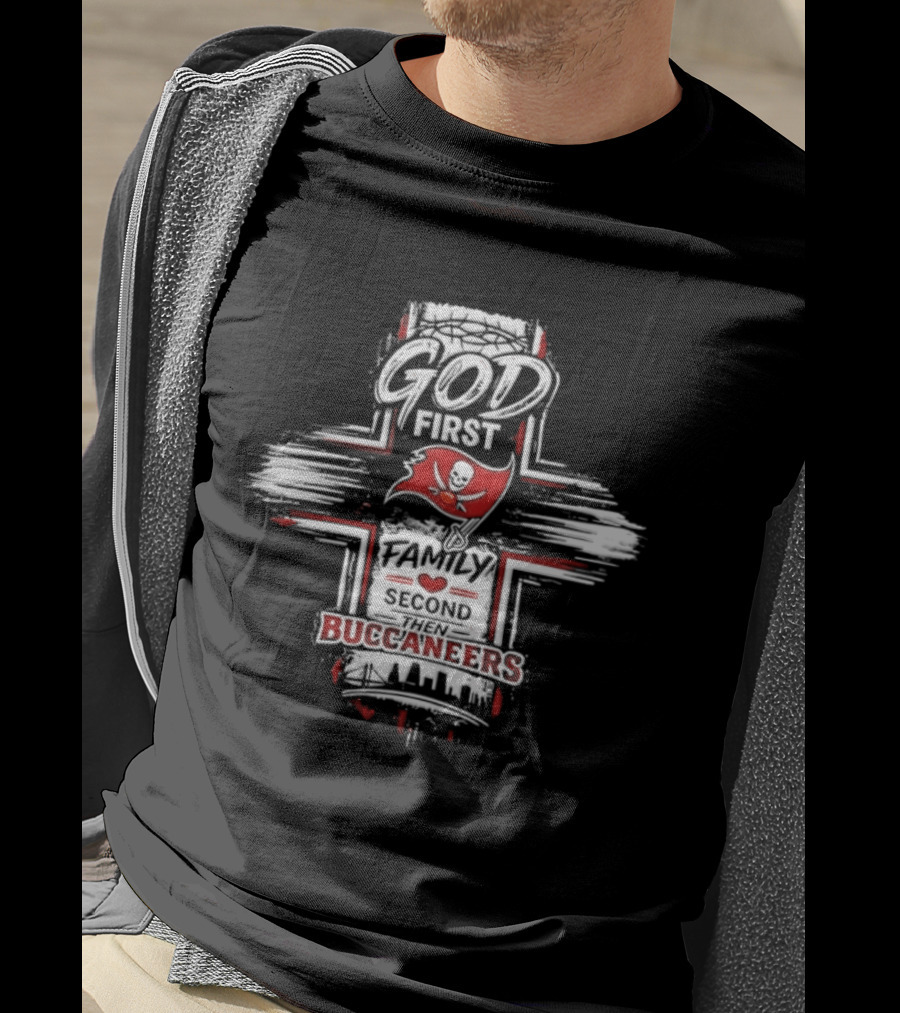 God First Family Second Tampa Bay Buccaneers 2026 T-Shirt
