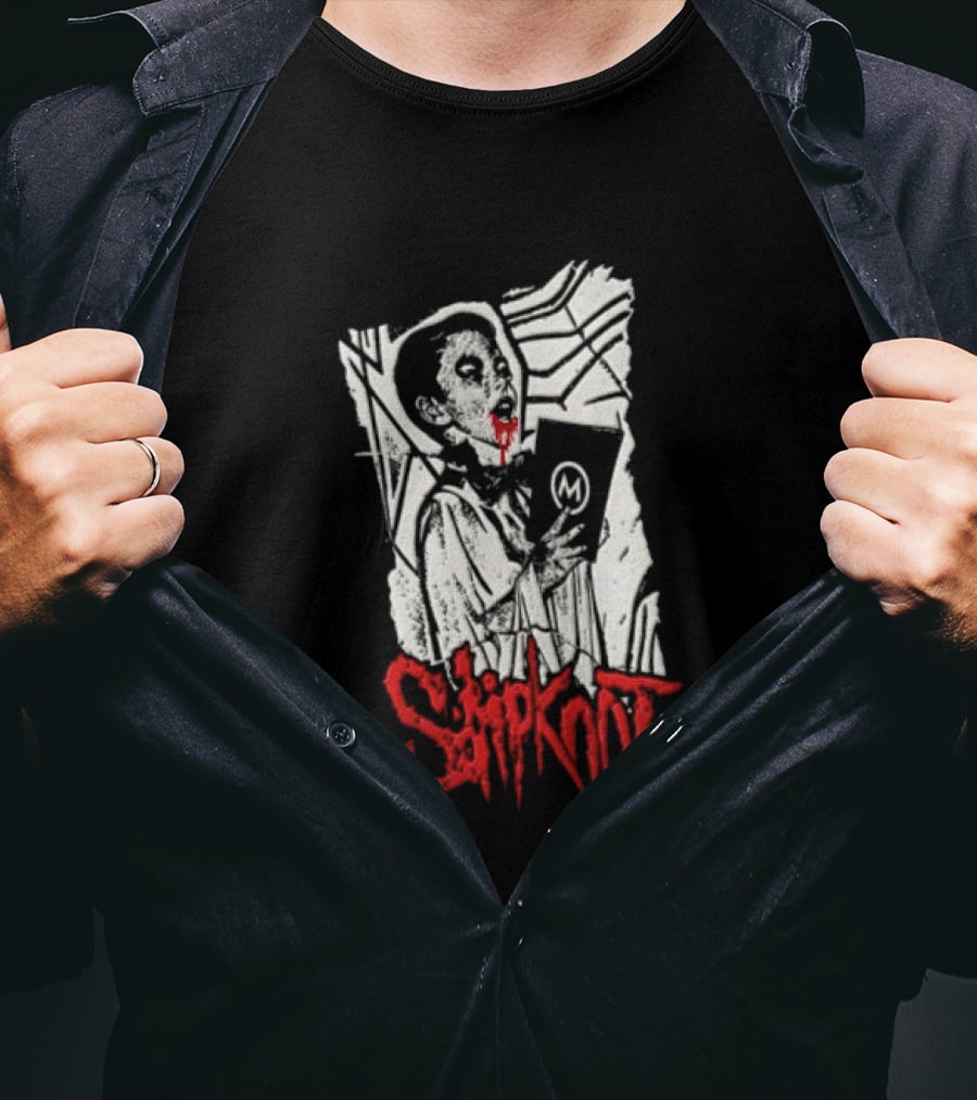 Slipknot Bloody Vampire Choir Horror Holding M Book T-Shirt