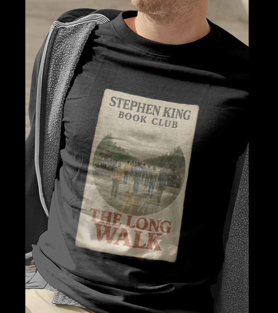 Stephen King Book Club The Long Walk Highway Military Jeeps T-Shirt