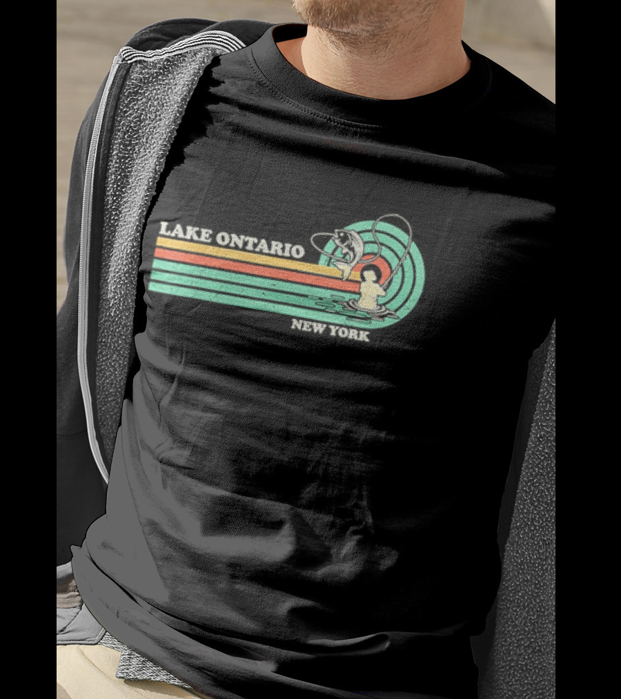 Lake Ontario New York Summer Fishing T-Shirt