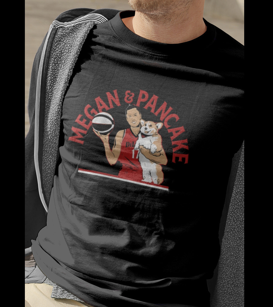 Megan & Pancake DiLeo Portland Player WNBA T-Shirt