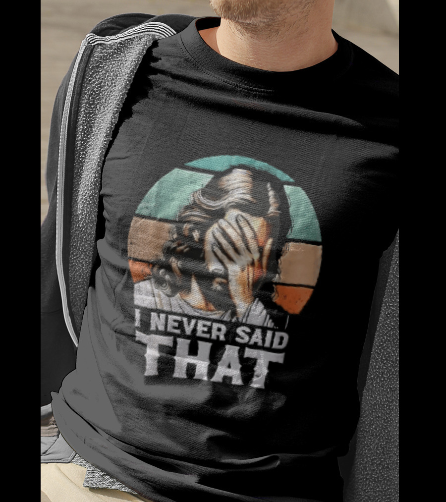 I Never Said That Jesus Christ Facepalm Sunset Distressed T-Shirt