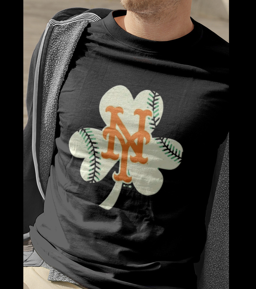 New York Mets Irish Shamrock Baseball 2026 T-Shirt