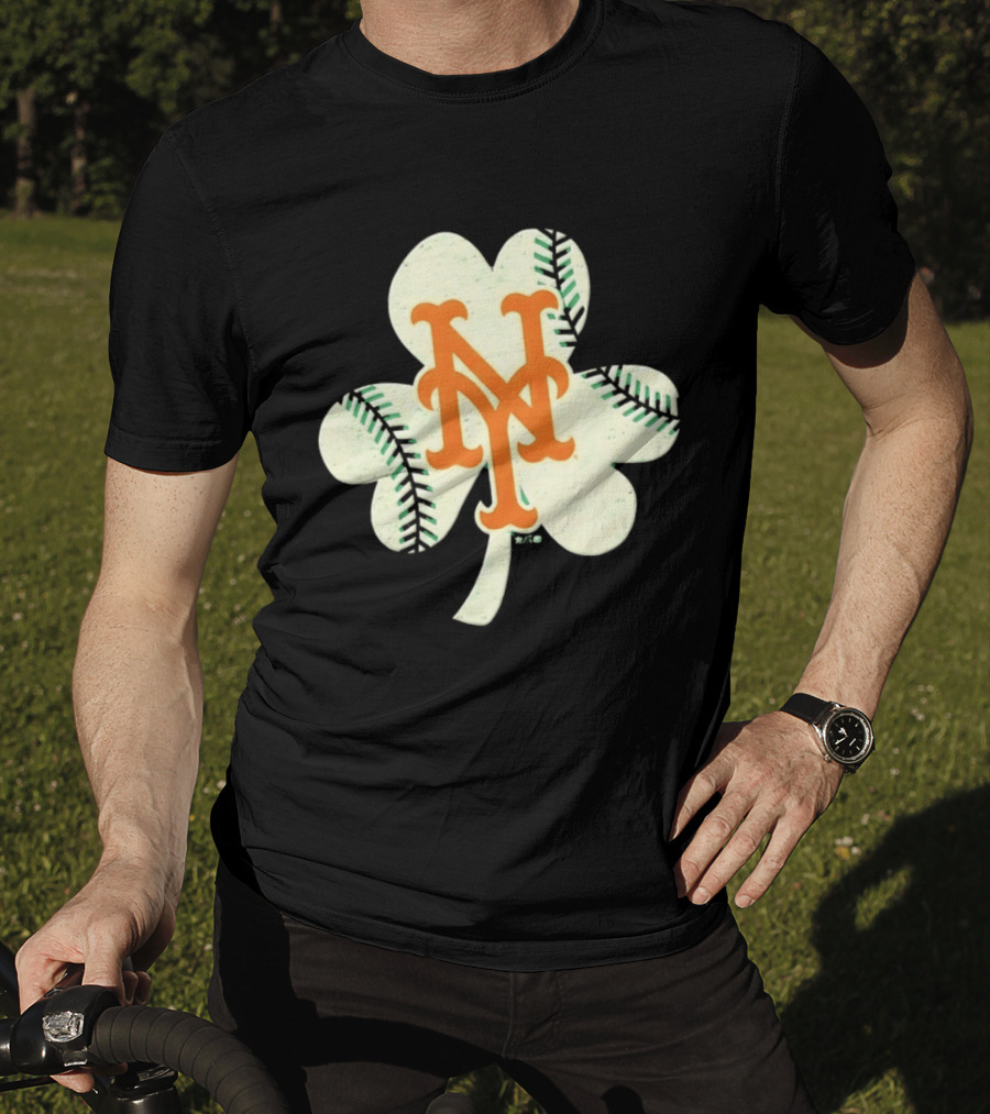 New York Mets Irish Shamrock Baseball 2026 T-Shirt