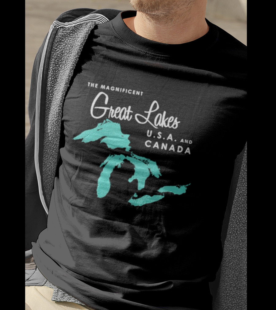 The Magnificent Great Lakes USA And Canada T-Shirt