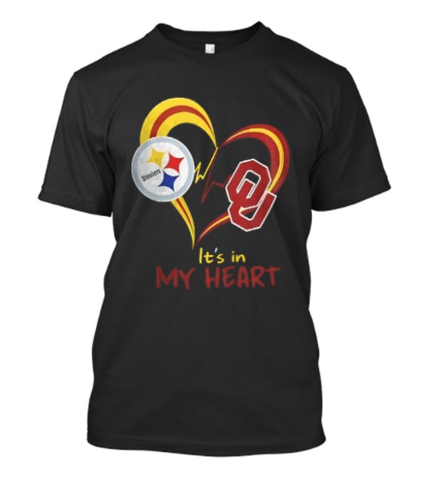 Pittsburgh Steelers Oklahoma Sooners It's In My Heart T-Shirt