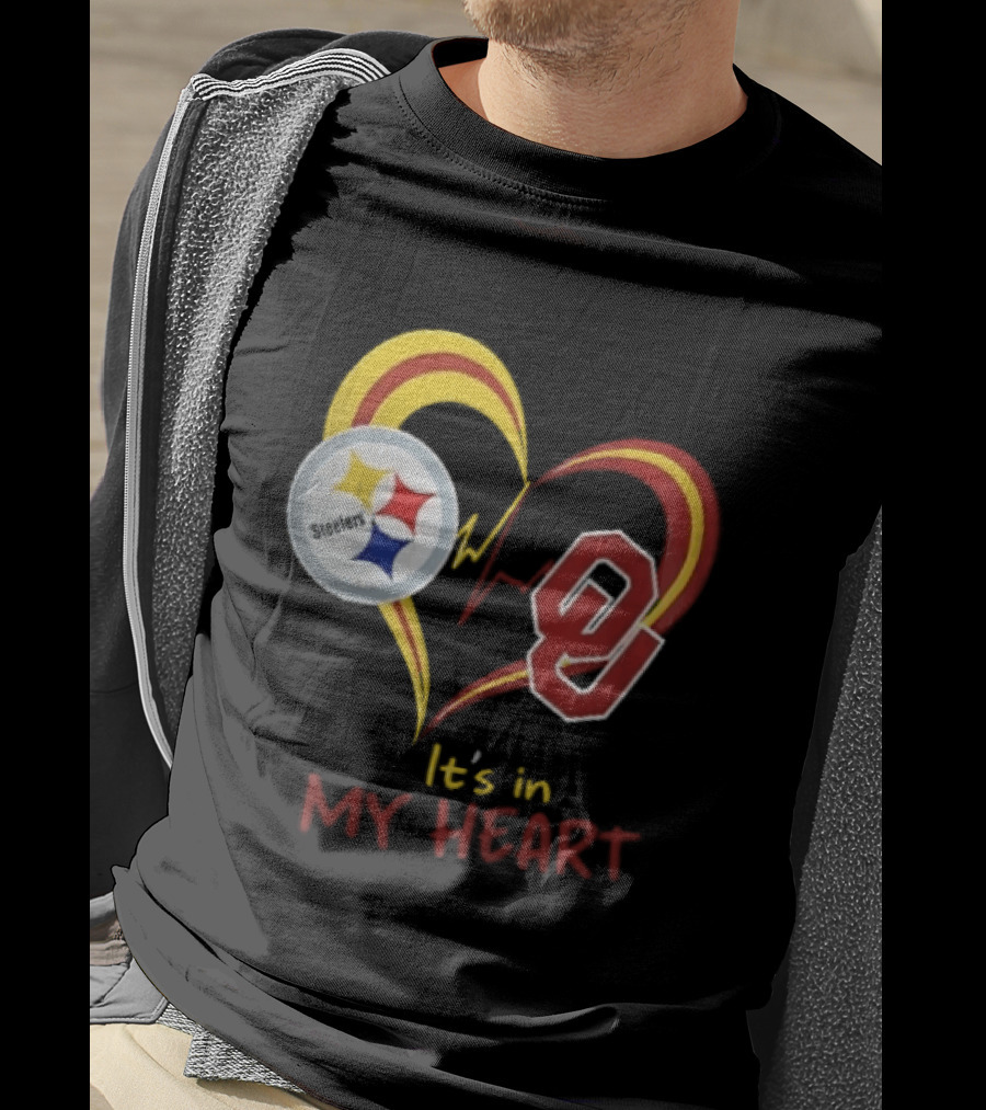 Pittsburgh Steelers Oklahoma Sooners It's In My Heart T-Shirt