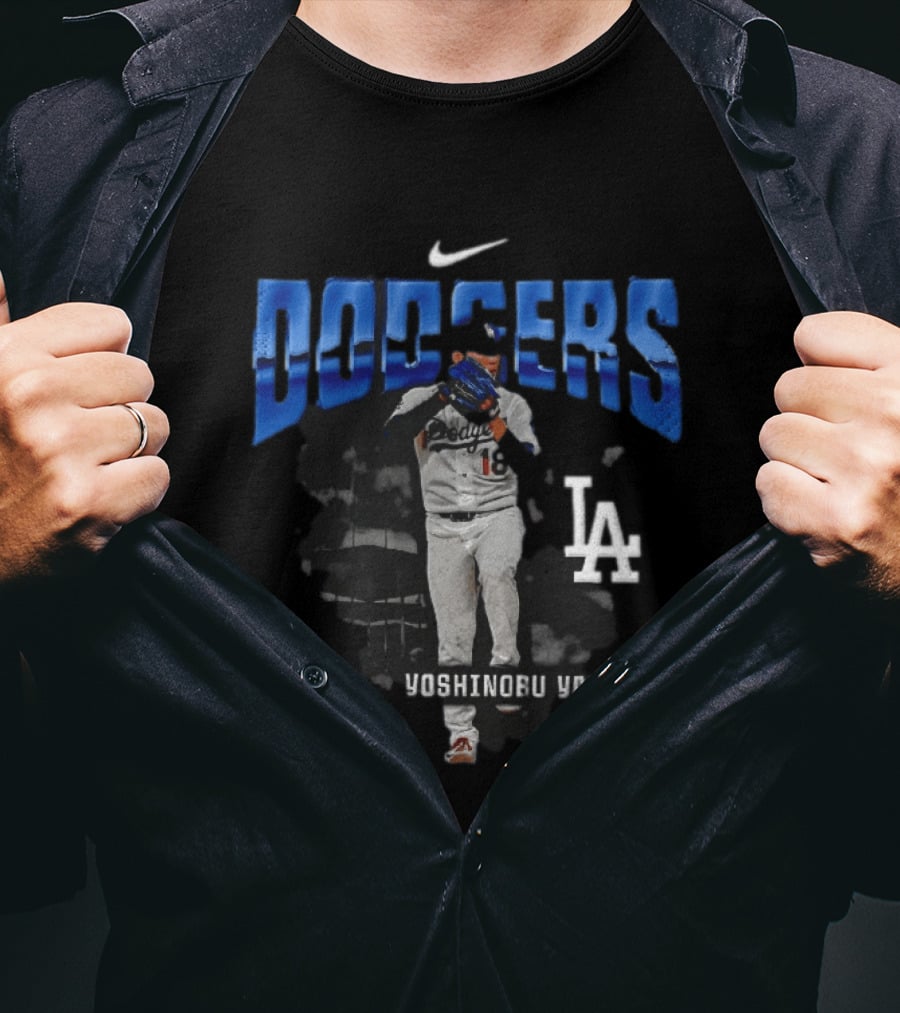 Yoshinobu Yamamoto Los Angeles Dodgers Nike LA Baseball T-Shirt