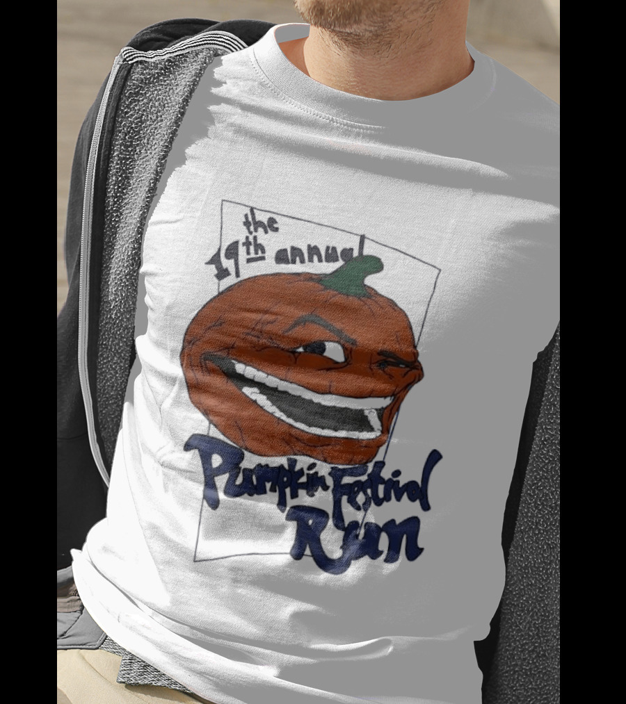 19th Annual The Pumpkin Festival Run Halloween Event Laughing Pumpkin T-Shirt