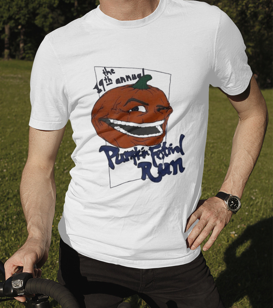 19th Annual The Pumpkin Festival Run Halloween Event Laughing Pumpkin T-Shirt