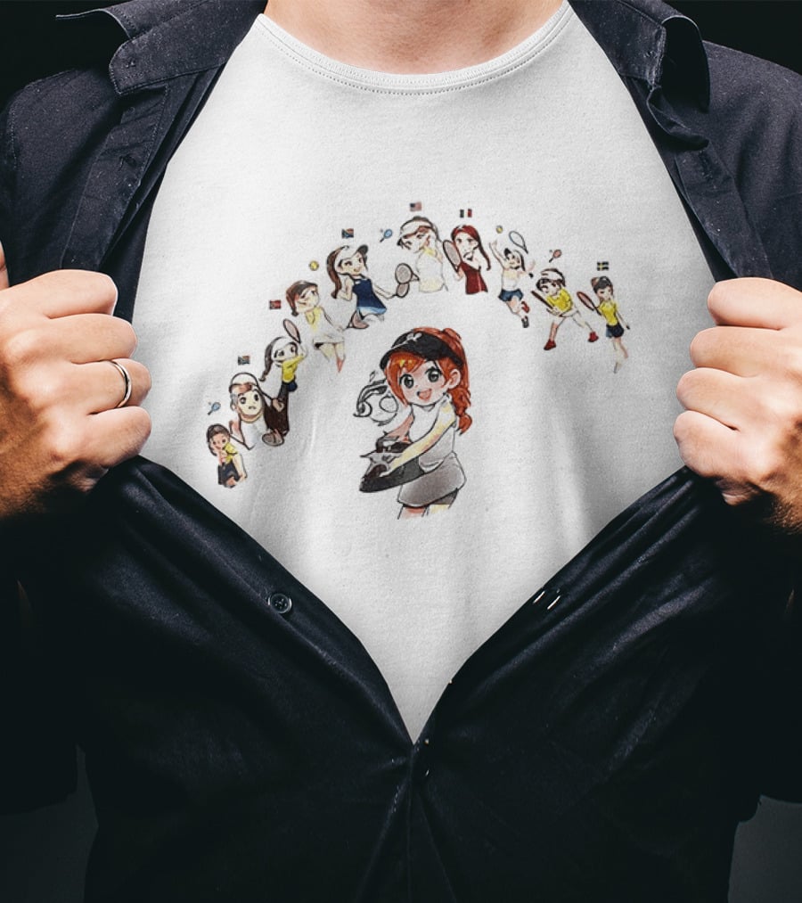 Elena Rybakina US Open Tennis Characters T-Shirt