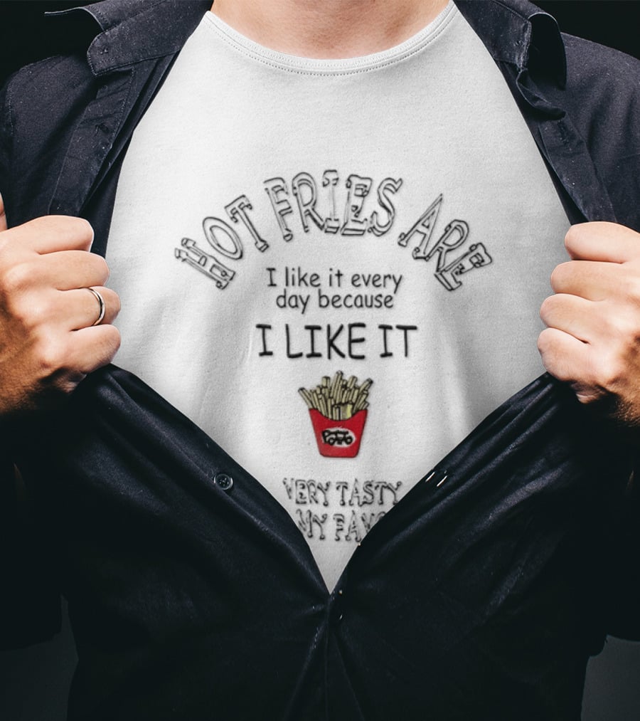 Hot Fries Are Very Tasty And My Favorite I Like It Every Day T-Shirt
