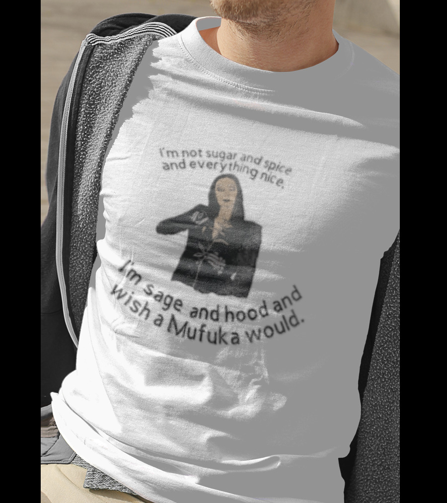 Im Not Sugar And Spice Everything Nice Wish A Mufuka Would Morticia Addams Cutting Rose Stem Line T-Shirt