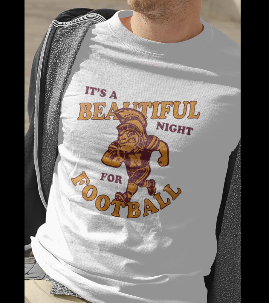 It's A Beautiful Night For Football Trojan Player N T-Shirt