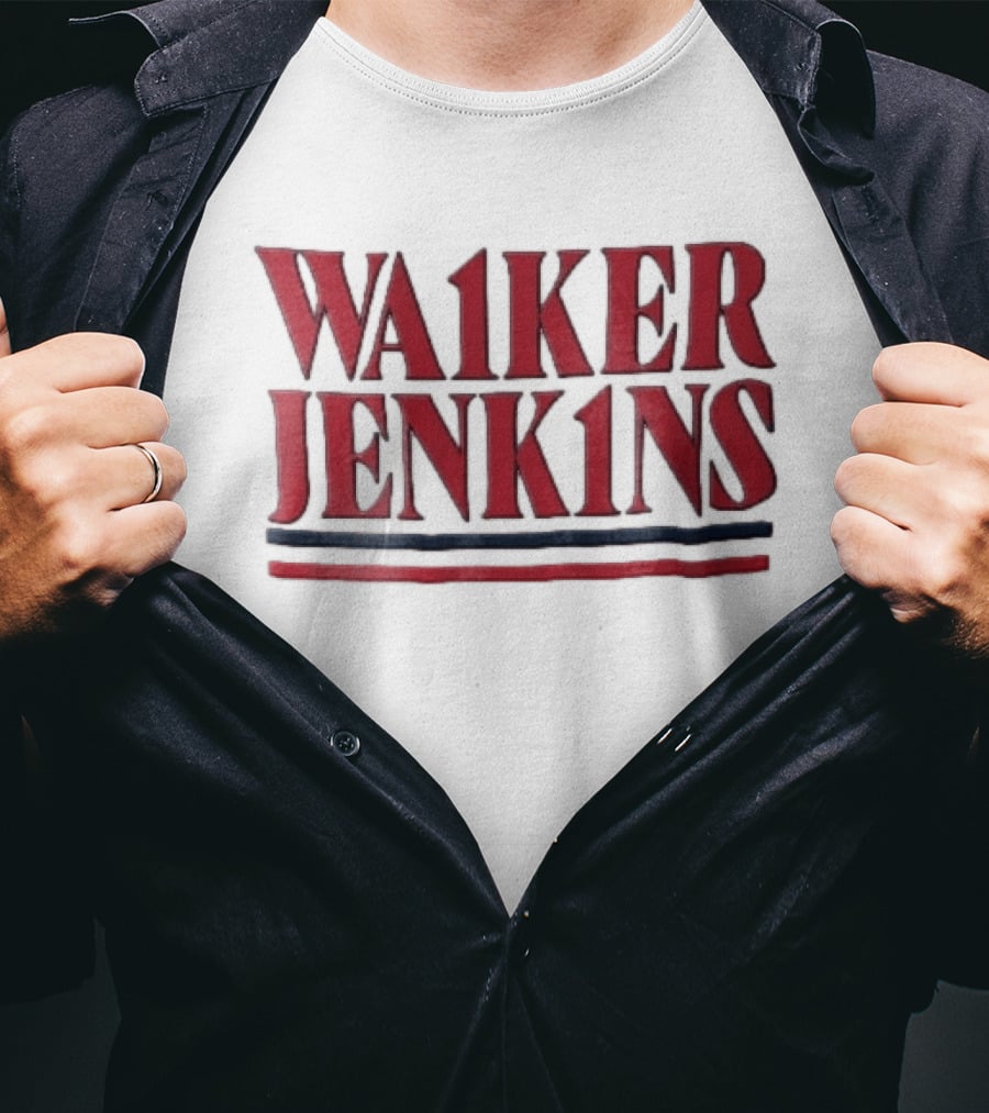 Walker Jenkins WA1KER JENK1NS Red Navy Blue Stripes T-Shirt