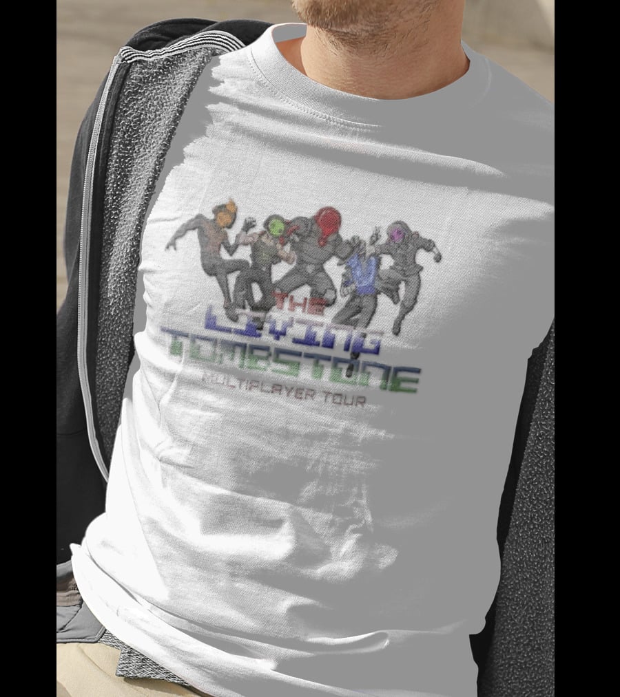 The Living Tombstone Multiplayer Tour Five Masked Cyber Characters T-Shirt